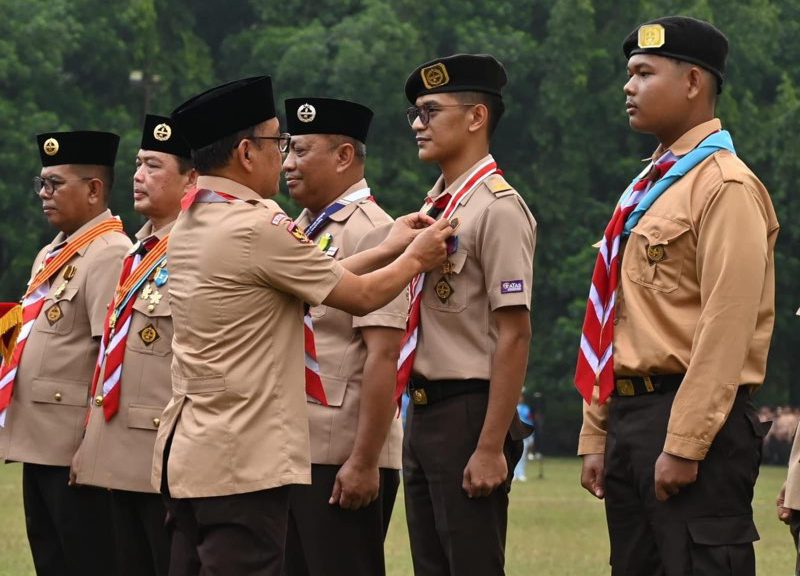 Putra Terbaik Kuningan Raihan Muhammad Sujaya Raih Lencana Teladan pada Hari Pramuka ke-64